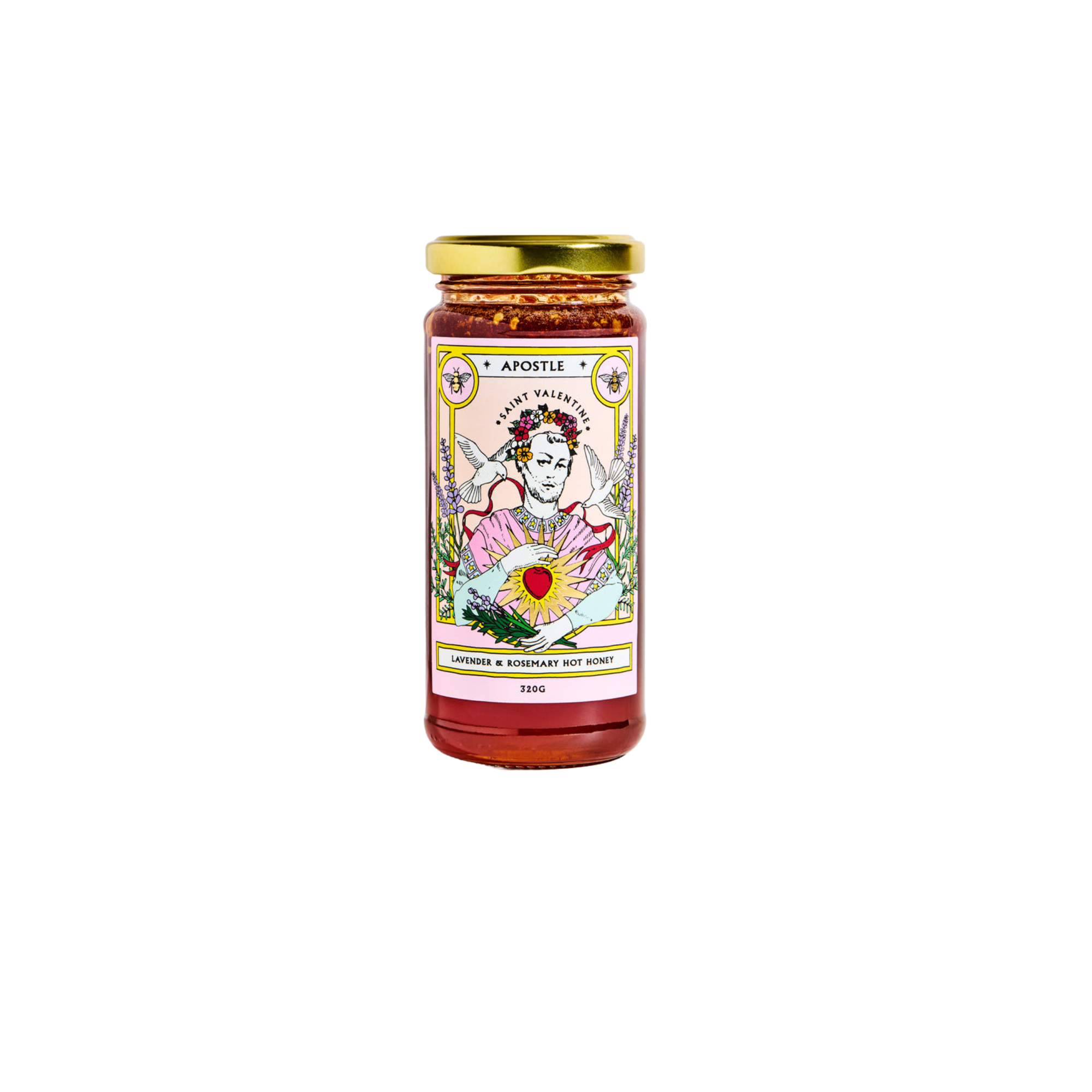 Apostle Saint valentine - Lavender & Rosemary Hot Honey